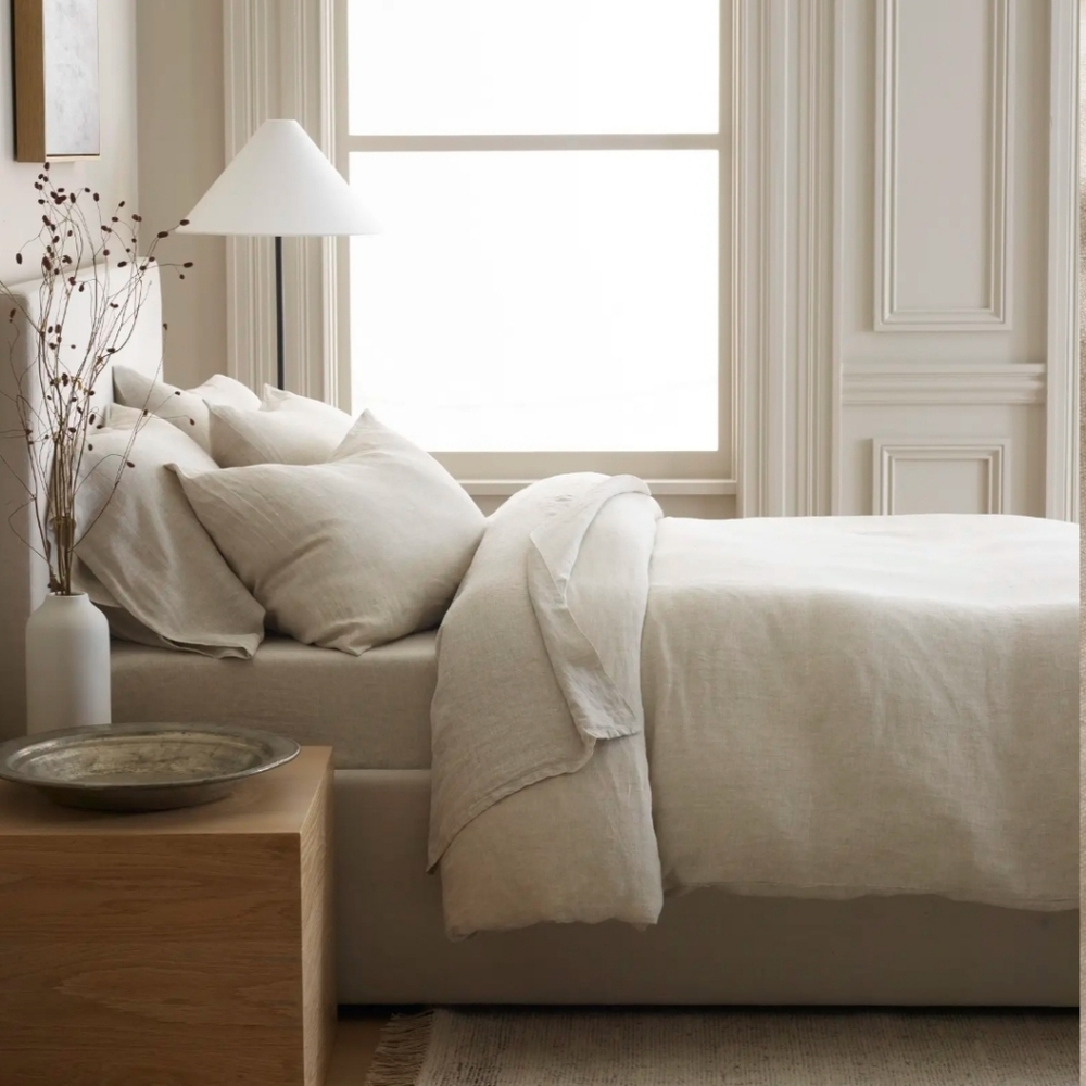 NWT! Quince European Linen Chambray Duvet Cover & Shams! King/ Cal King! (111) - Picture 4 of 14